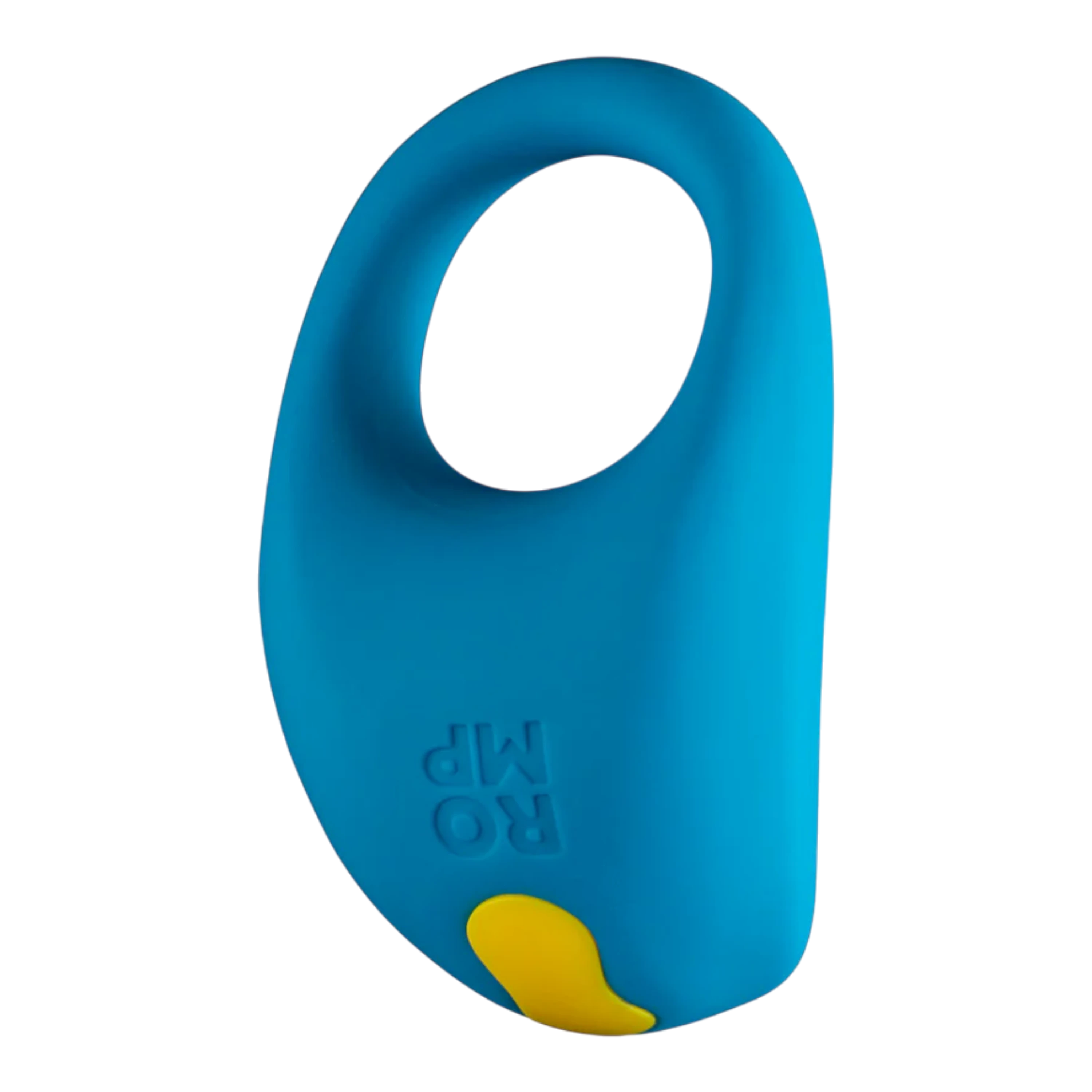 ROMP Juke Rechargeable Silicone Vibrating Penis Ring Light Blue