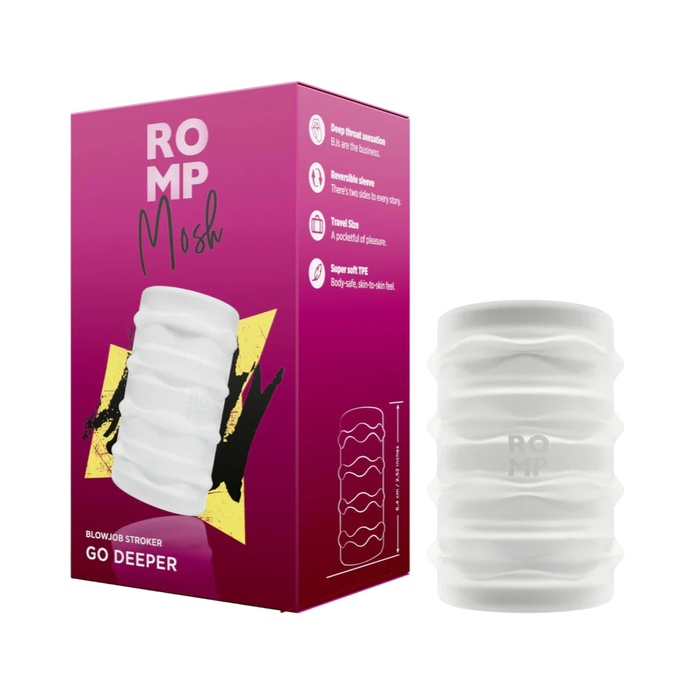 ROMP Mosh Compact Reversible Manual Stroker Clear