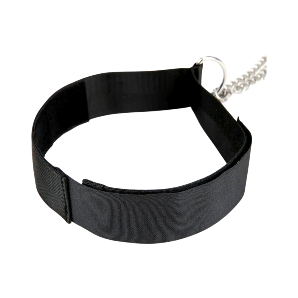 Lux Fetish — Collar with Nipple Clamps (Adjustable Pressure)