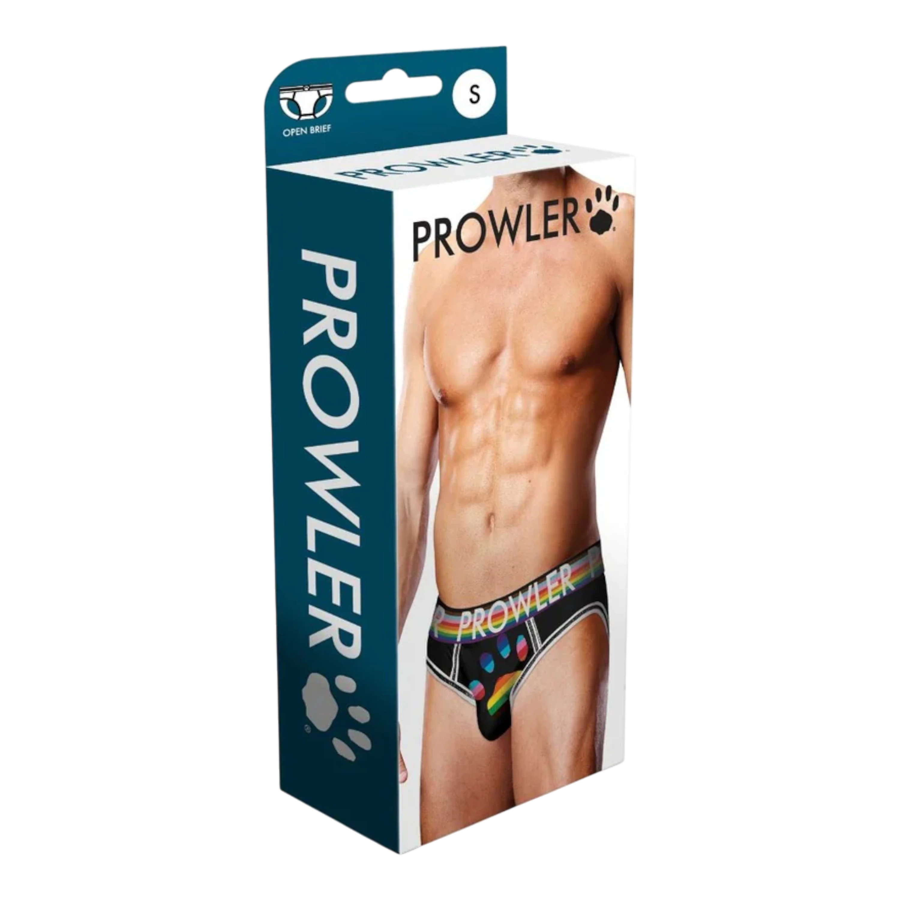 Prowler Oversized Paw Open Brief Black S