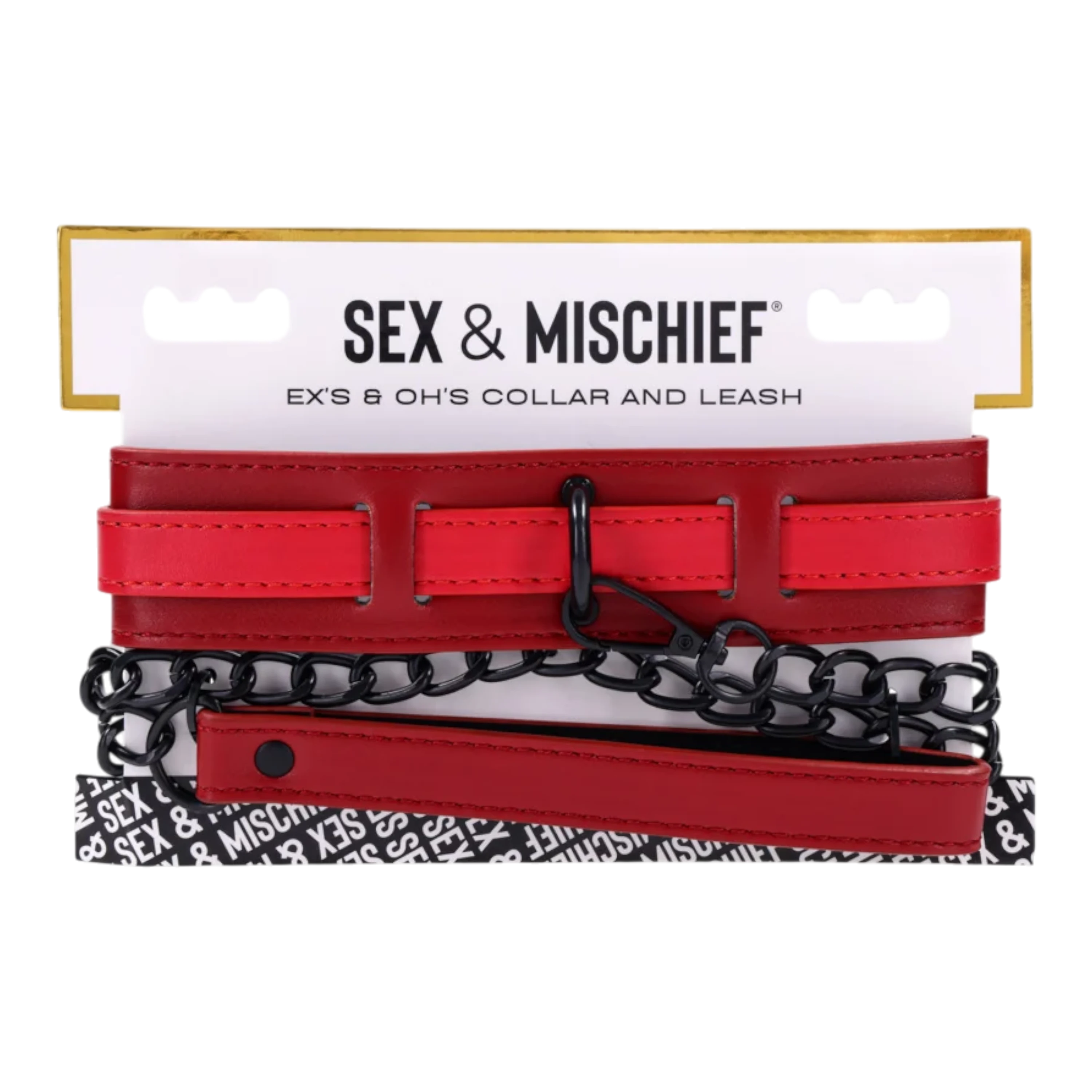 eX's and Oh's Collar and Leash