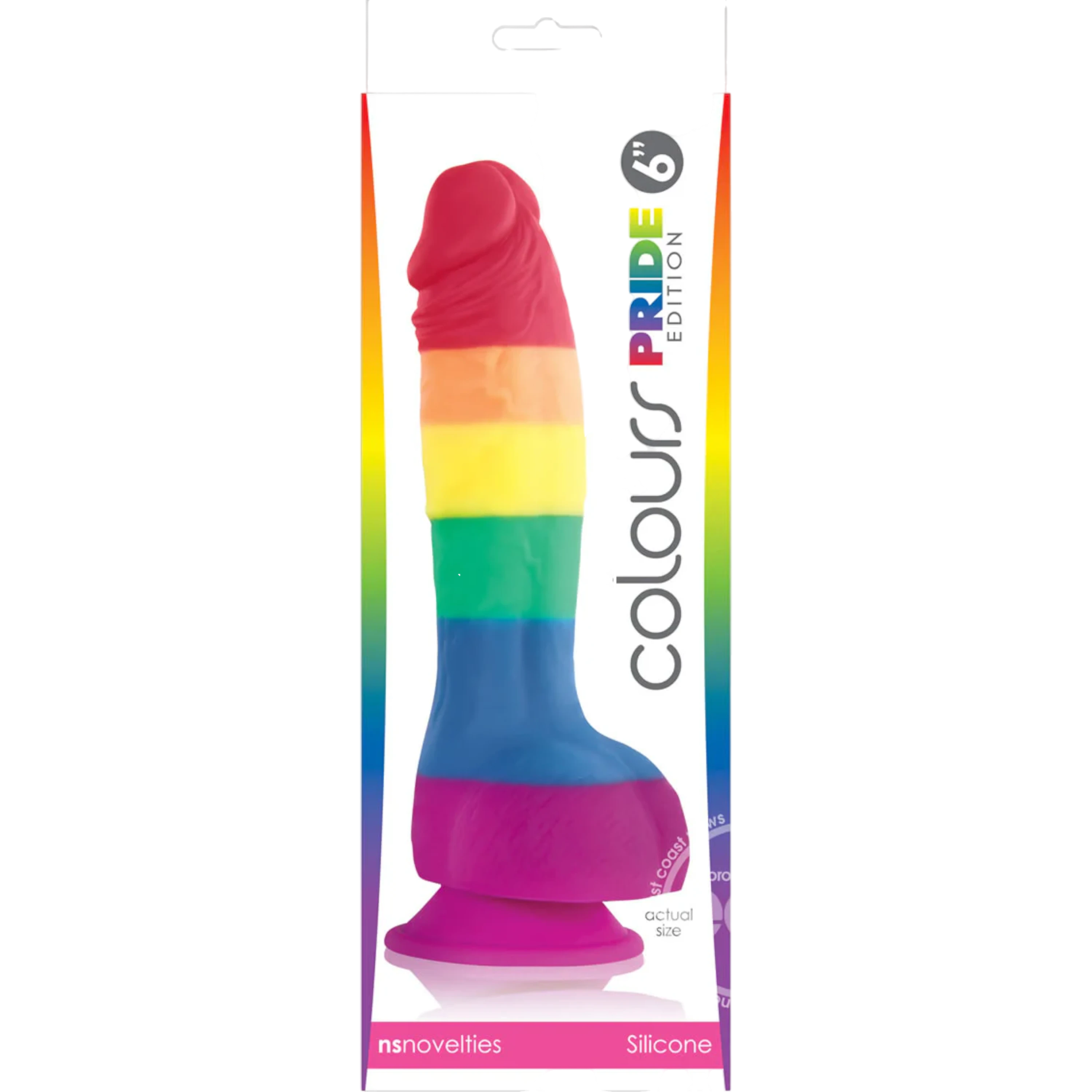 Colours Pride Edition 6 in. Dildo Rainbow