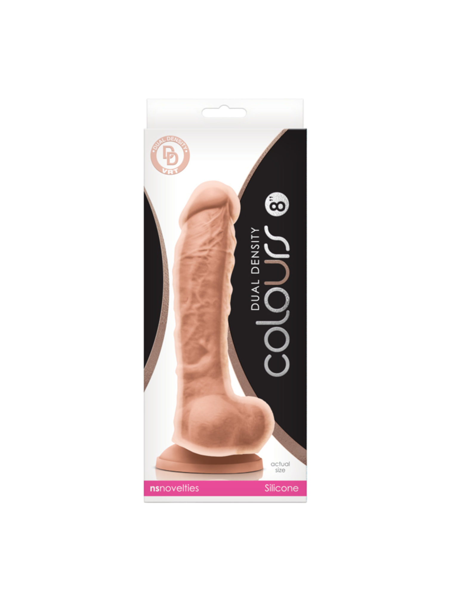NS Novelties — Colours Dual Density 8 in Dildo (White)