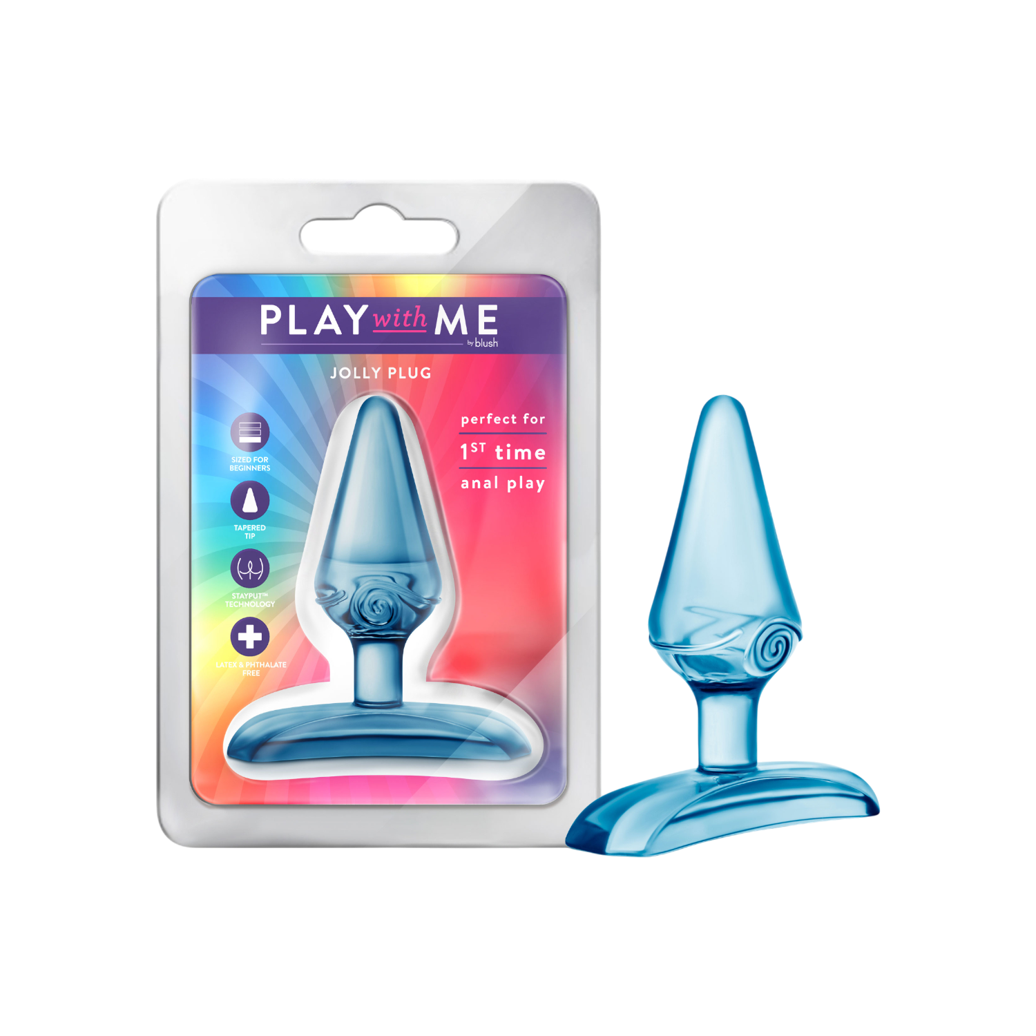 Blush — Play With Me Jolly Plug (Blue)