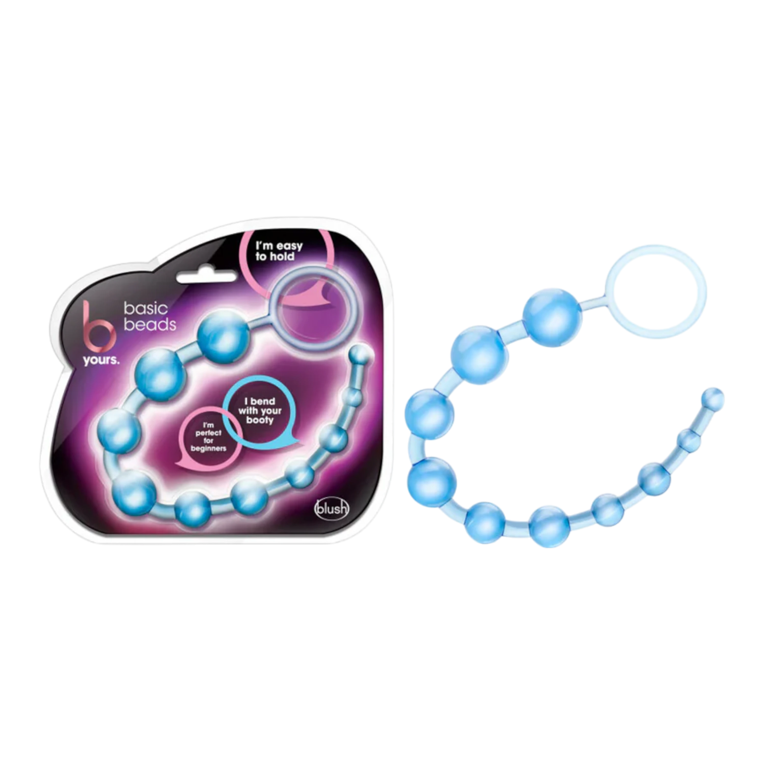 B Yours Basic Beads 12.75 in. Blue