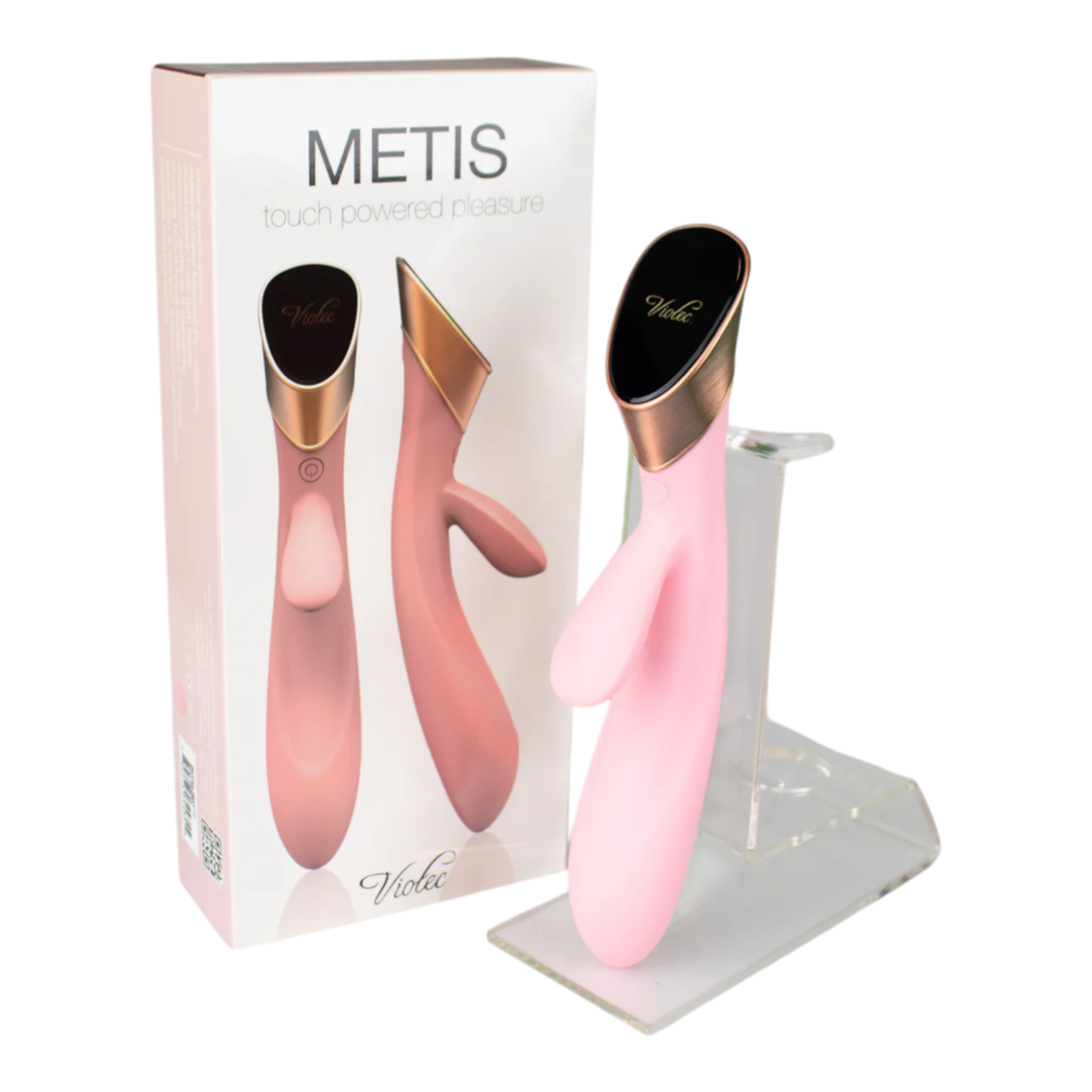 Metis Touch Panel Rabbit Vibrator Pink