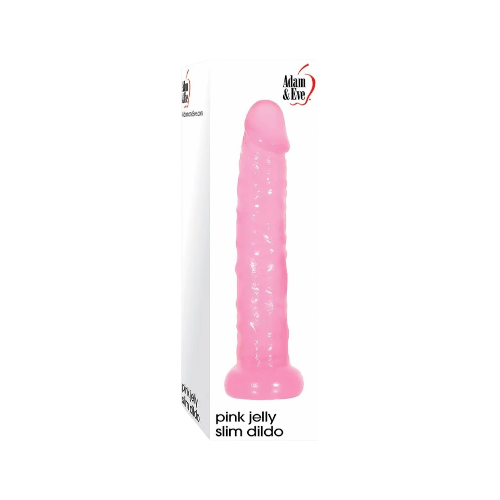 Adam & Eve — Pink Jelly Slim Dildo