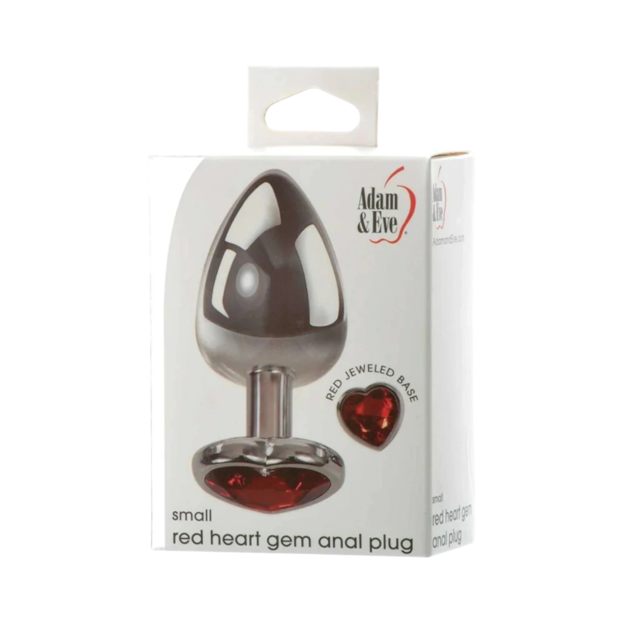 Adam & Eve Red Hearts Gem Anal Plug Small