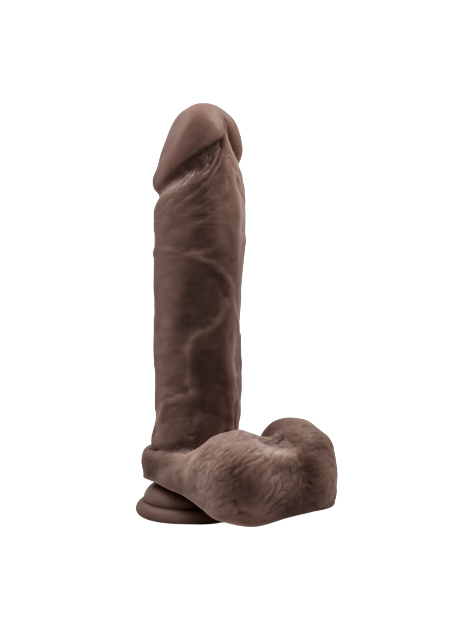 Blush — Au Naturel 9 in Dildo with Suction Cup (Chocolate)