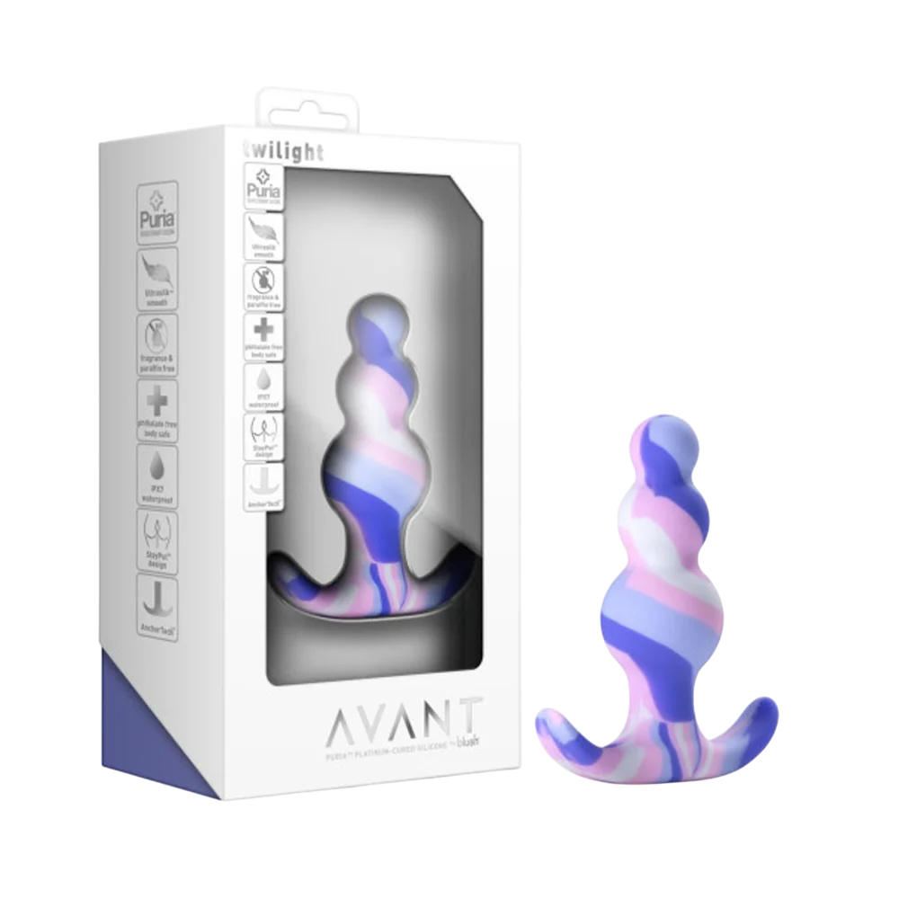 Blush Avant — Twilight Silicone Anal Plug, Blue
