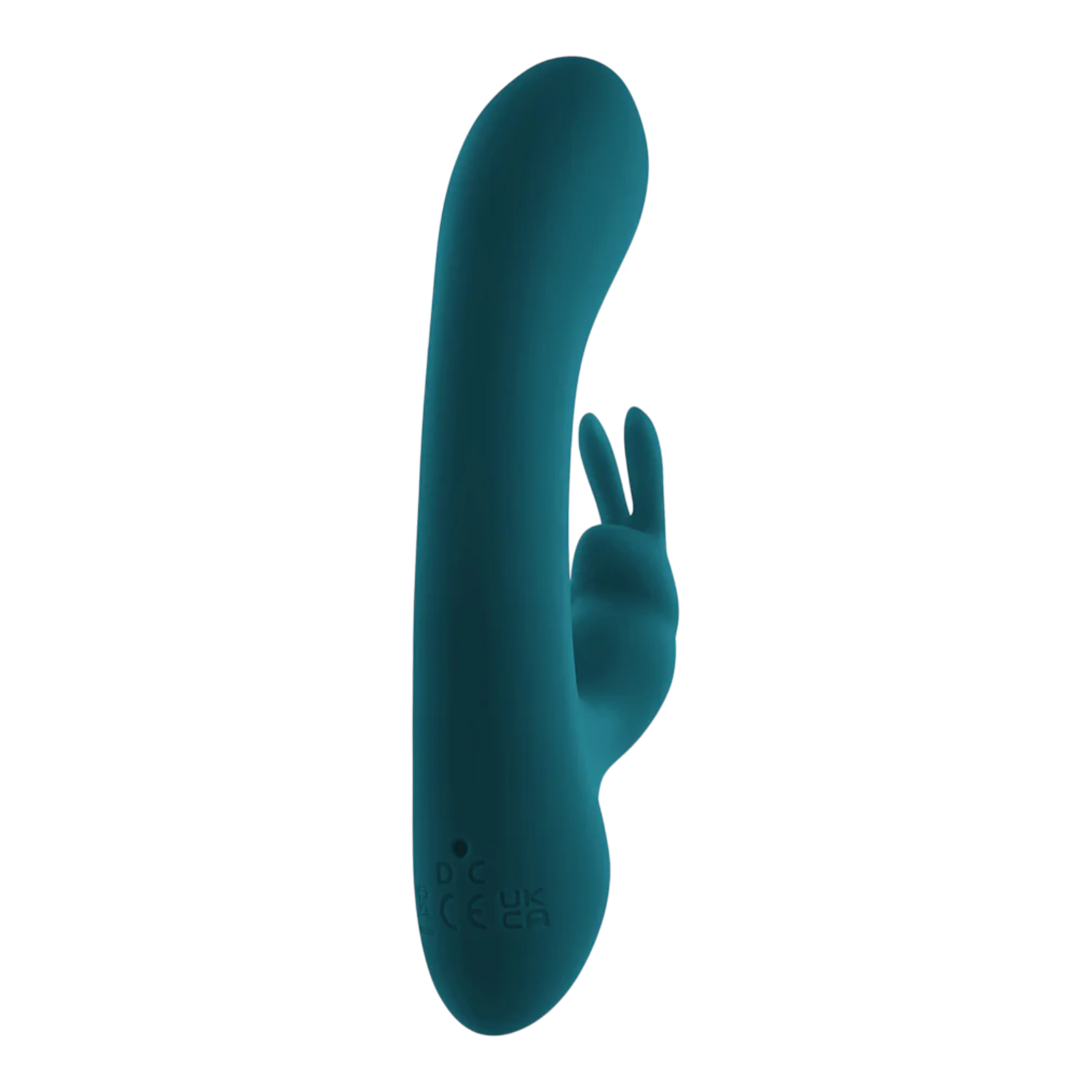 Playboy Lil Rabbit Rechargeable Silicone Dual Stimulation Vibrator Deep Teal