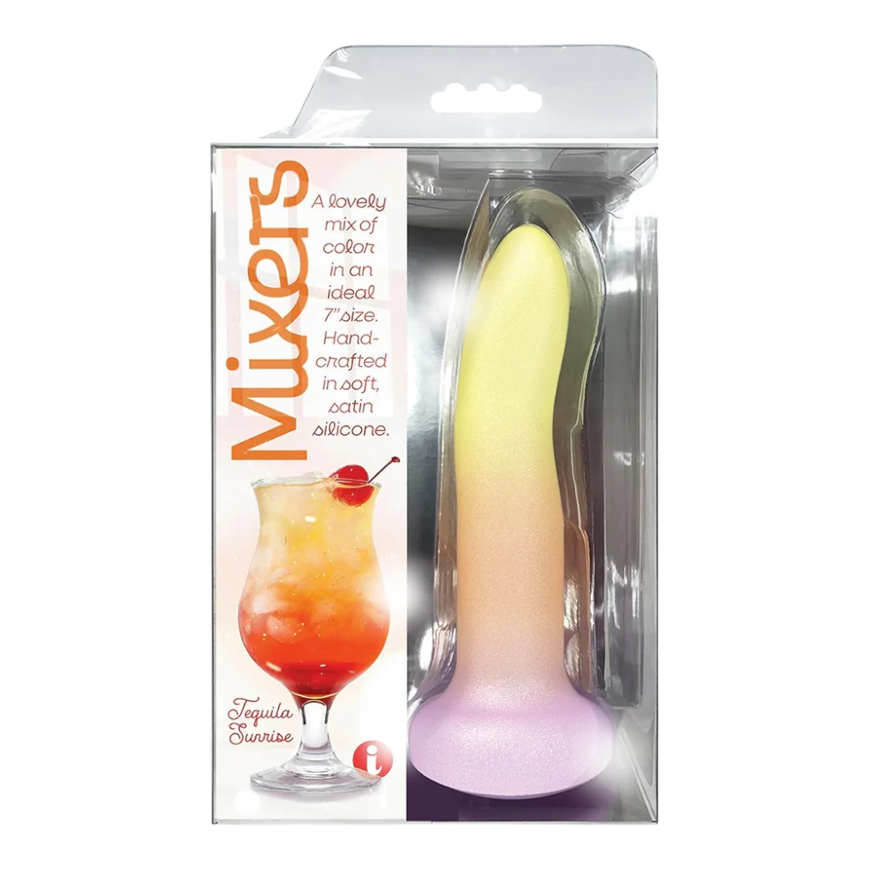 Mixers 8 in. Silicone Dildo Tequila Sunrise