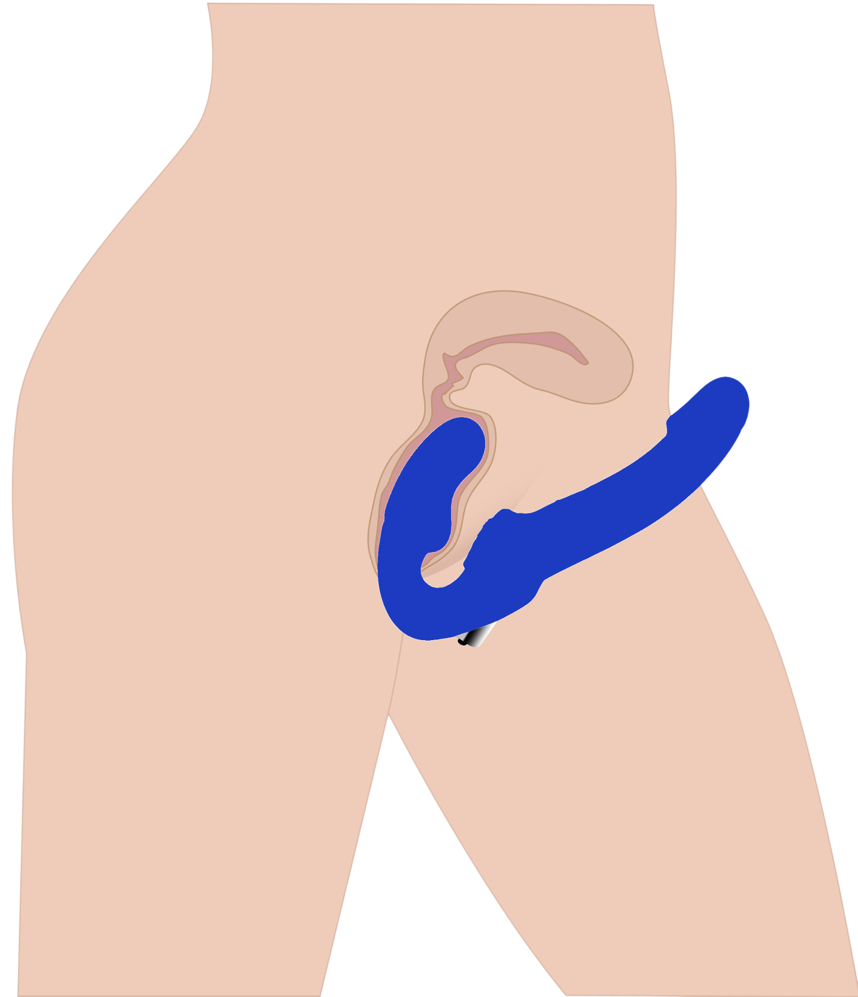 XR Brands — Strap U Revolver II Strapless Vibrating Strap-On