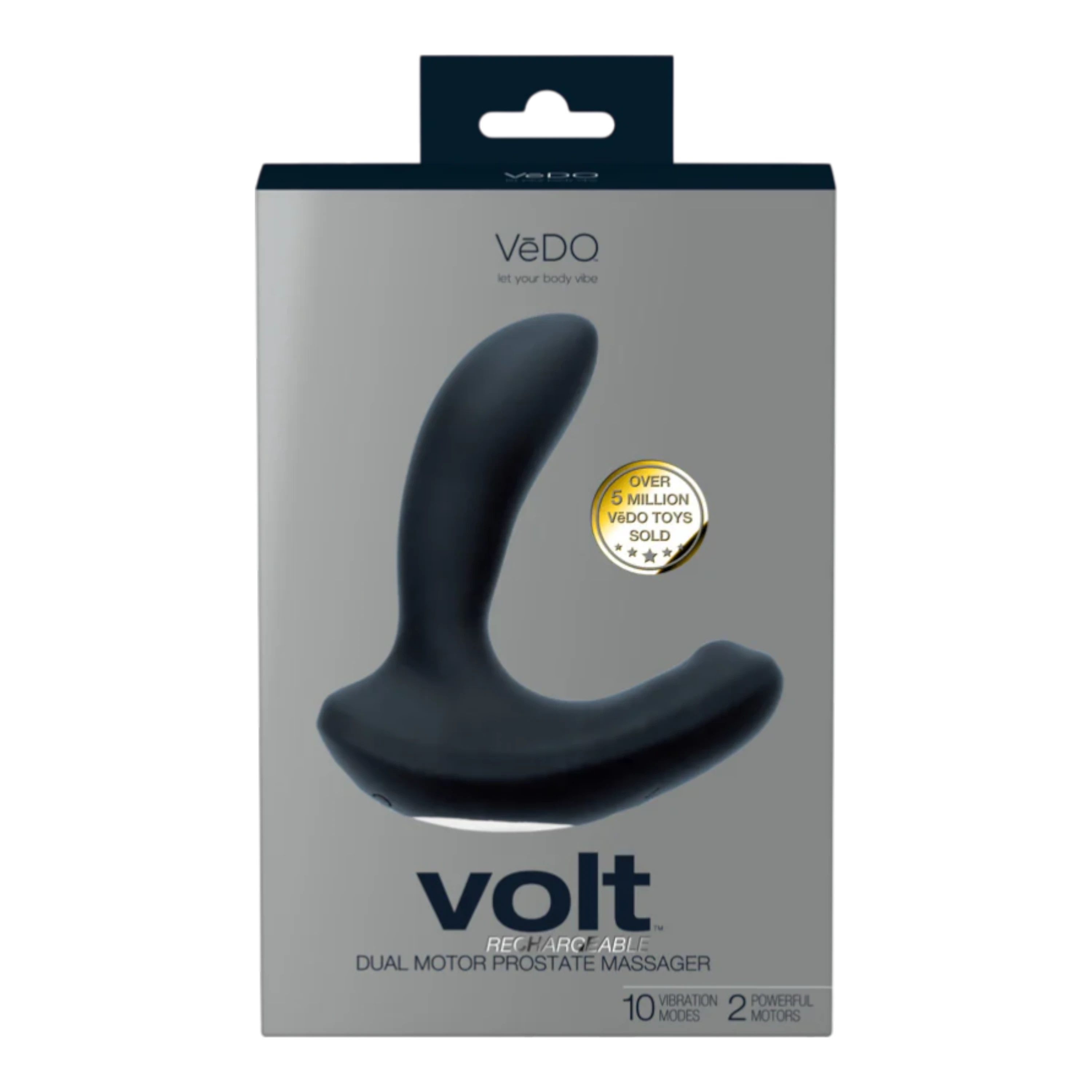 VeDO Volt Rechargeable Prostate Vibe Black
