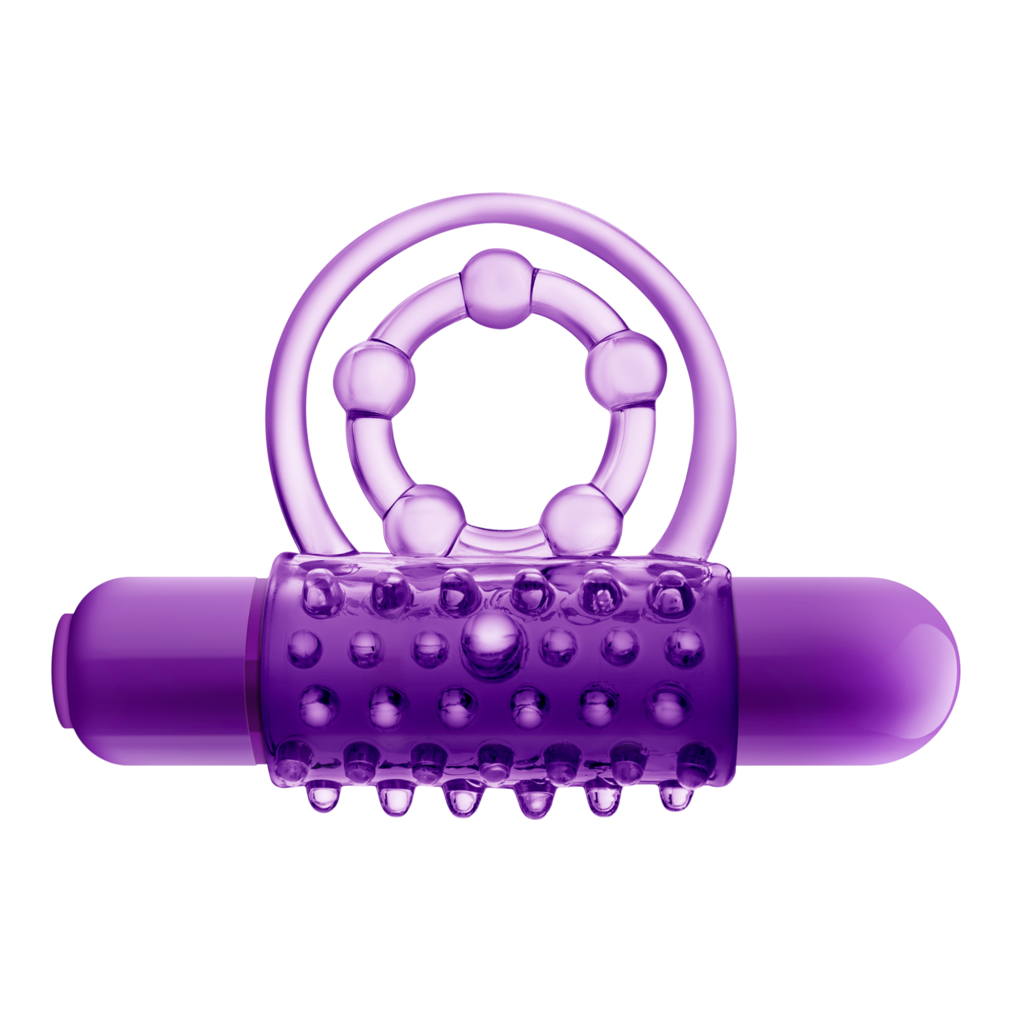 Blush — Play With Me The Player Vibrating Double Strap Ring (Purple)