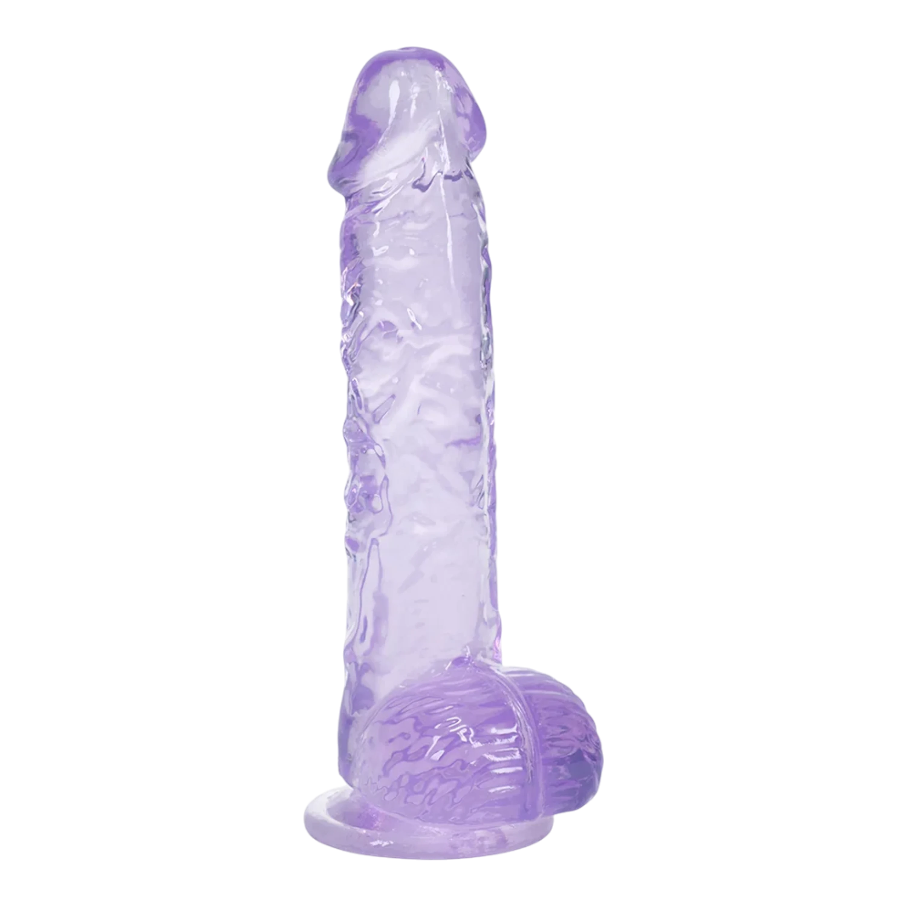 RealRock Realistic 5" Dildo with Balls - Purple