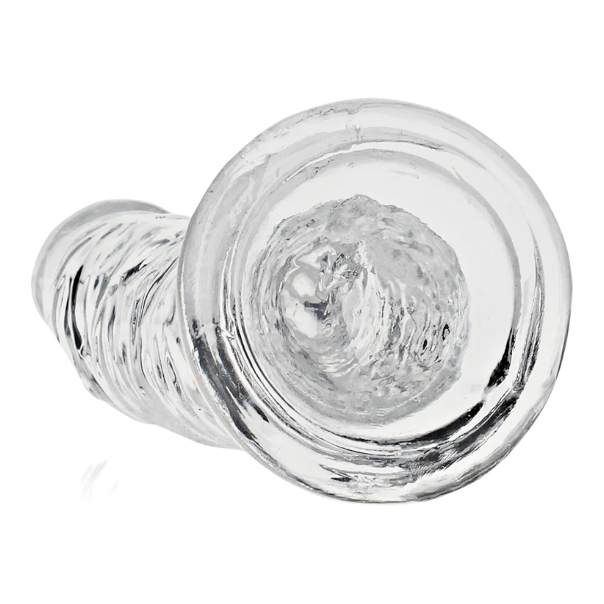 RealRock Crystal Clear Slim 8 in. Dildo Clear