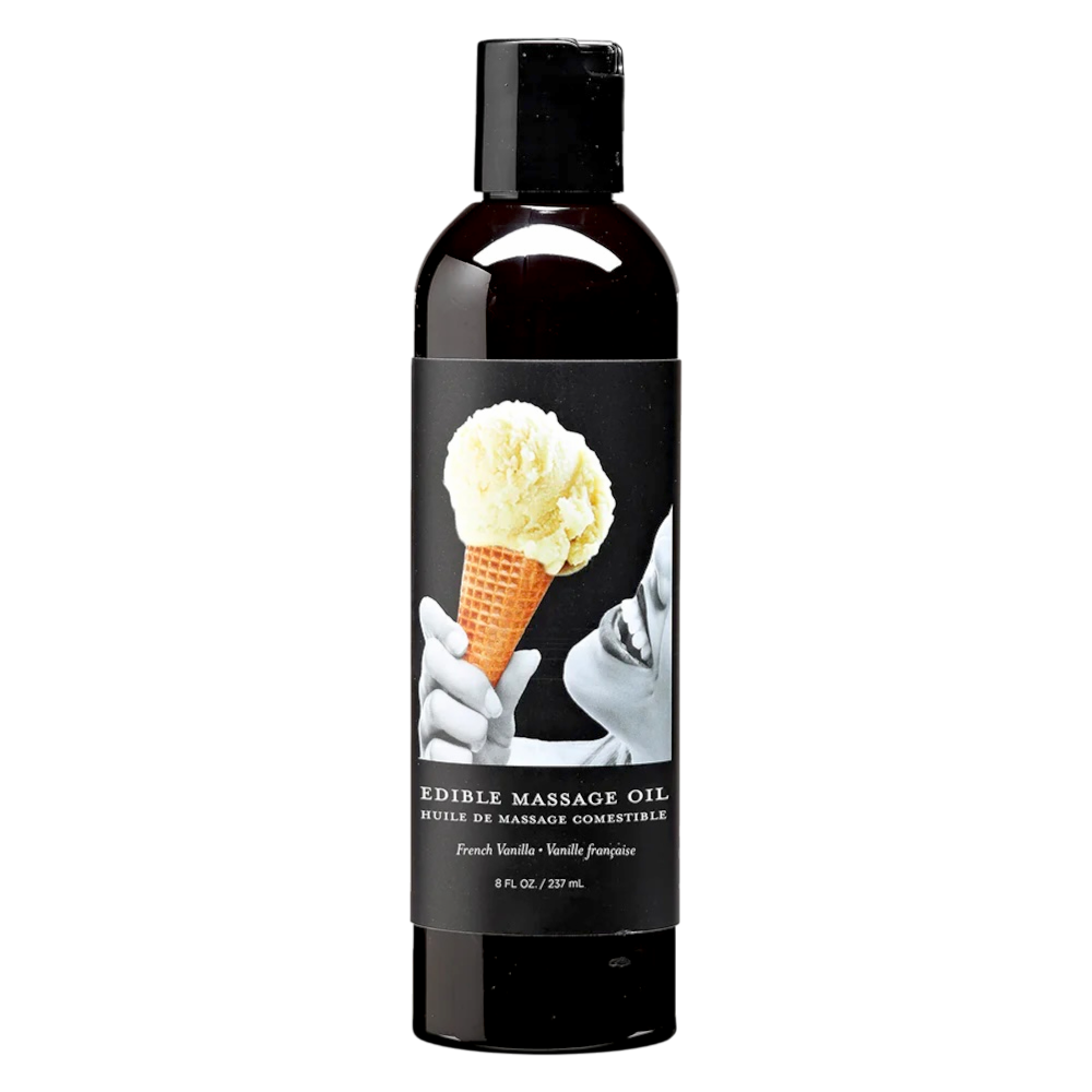 Earthly Body — Edible Massage Oil, Vanilla (8 oz)